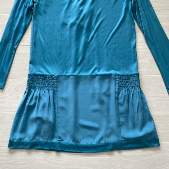 Calypso St. Barth Blue Silk & Model Dress - Picture 9 of 11